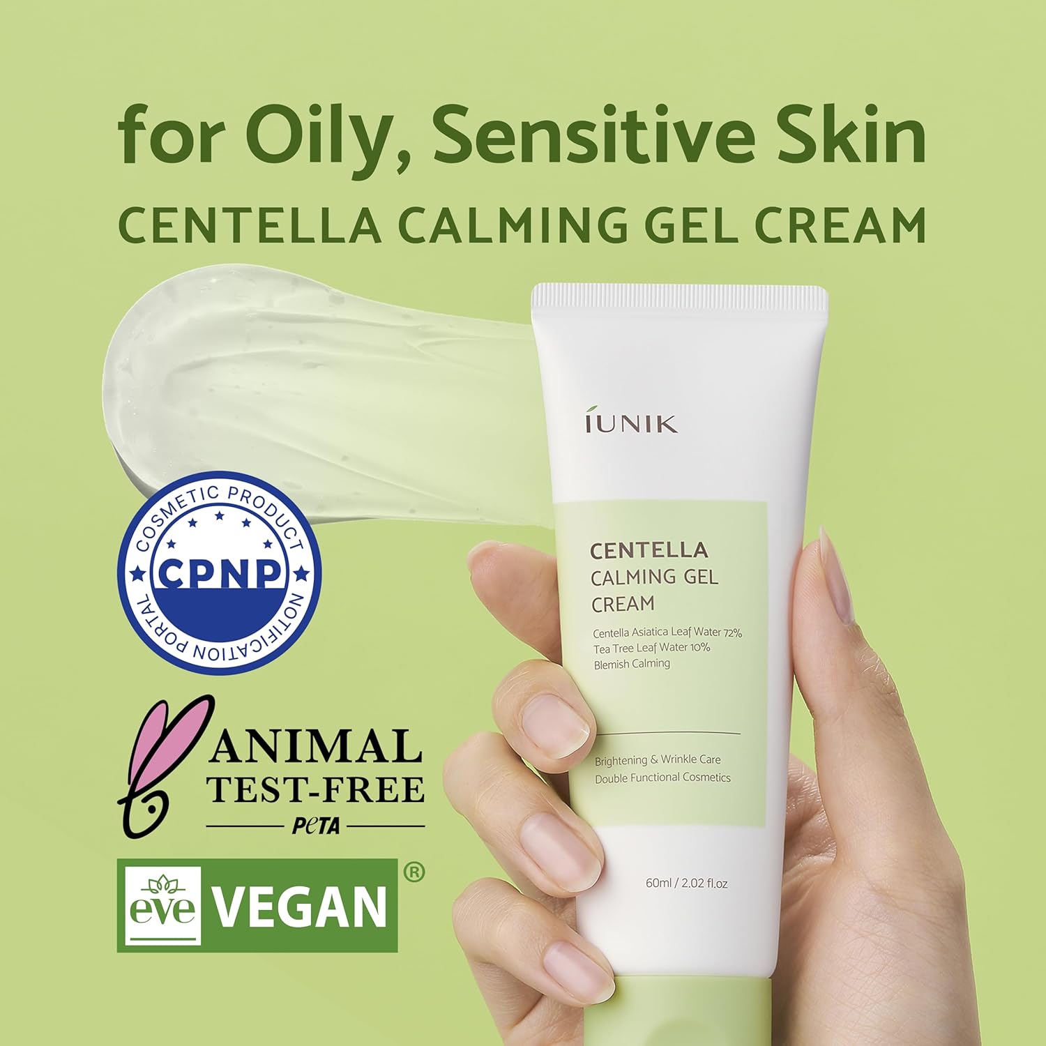 Iunik- Centella Calming Gel Cream 60ml
