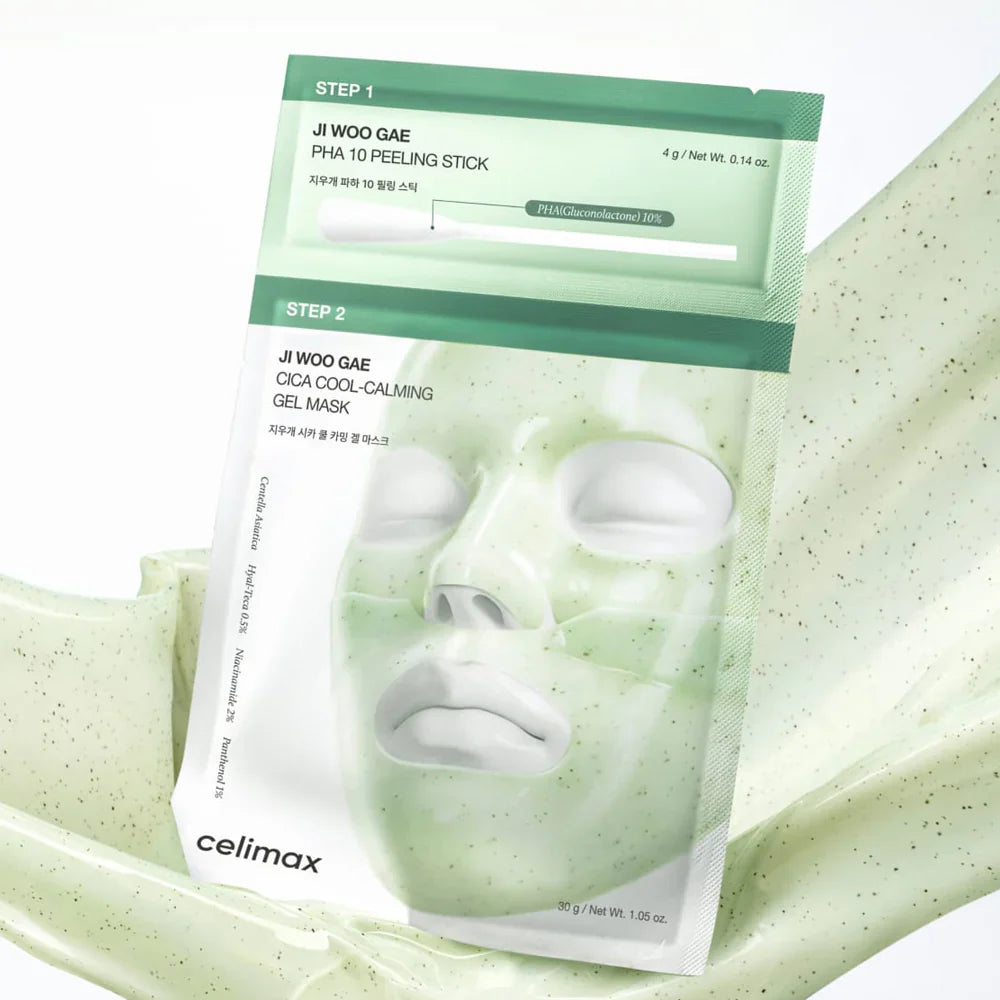 JI WOO GAE CICA PHA PEEL 2-STEP GEL MASK
