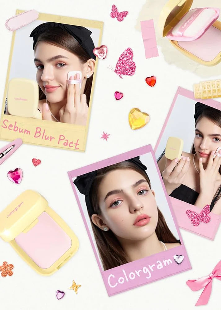 Colorgram- Sebum Retouching Blur Pact Powder