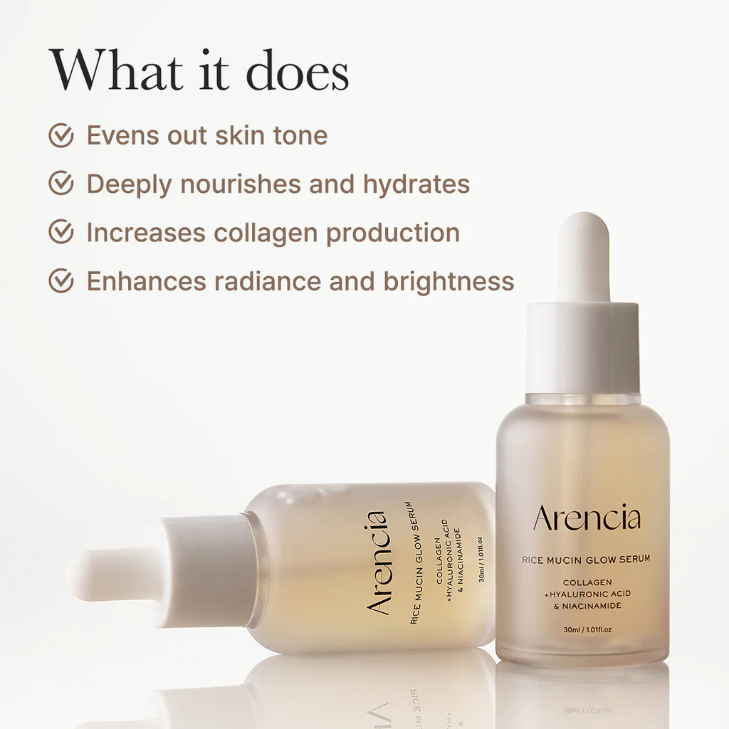 Arencia- Rice Mucin Glow Serum 30ml