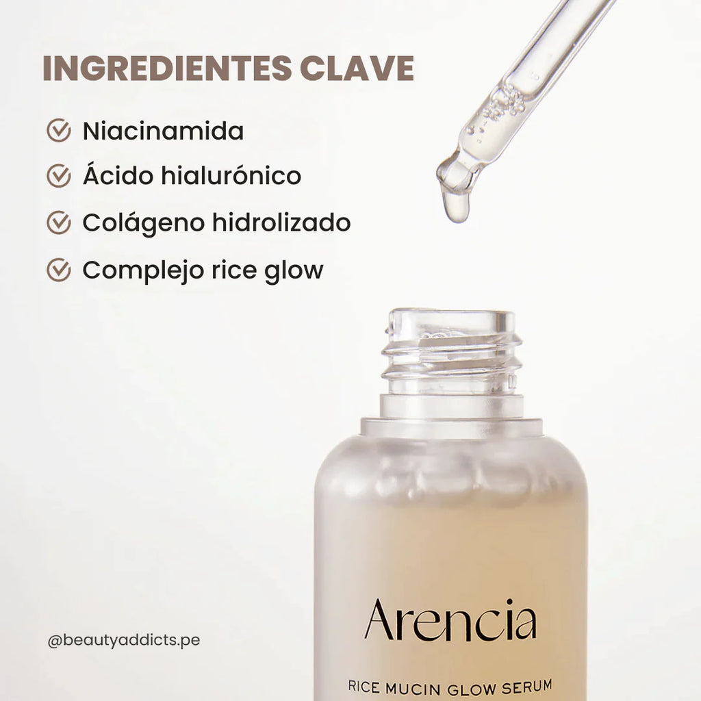 Arencia- Rice Mucin Glow Serum 30ml