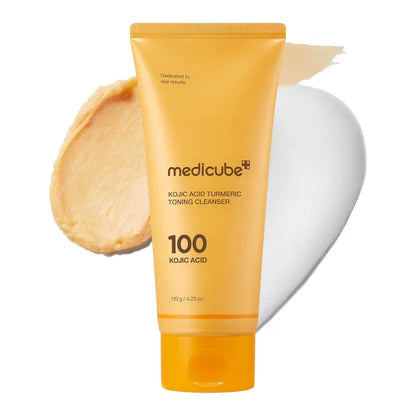 MEDICUBE - KOJIC ACID TURMERIC TONING CLEANSER 120g